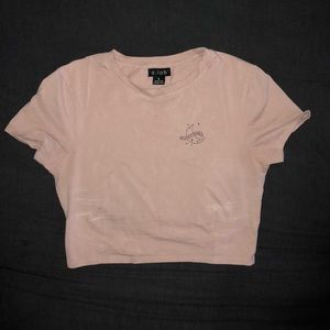 “fly me to the moon” crop top